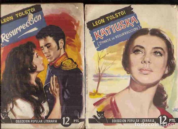 Libros: RESURRECCION / KATIUSKA (2 TOMOS) - TOLSTOI, LEON - Foto 1