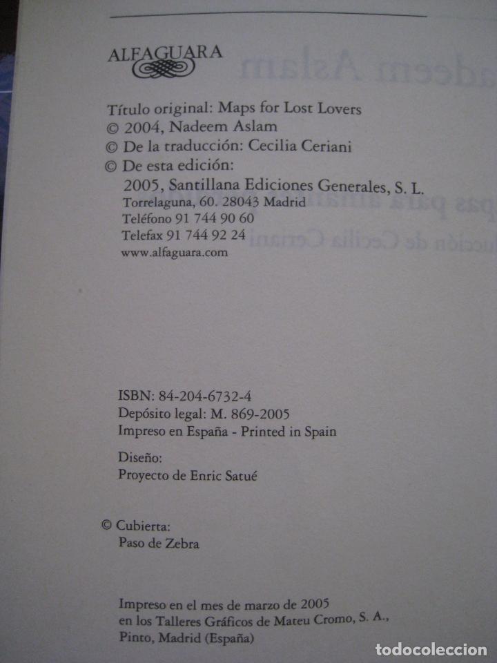 Libros: MAPAS PARA AMANTES PERDIDOS - NADEEM ASLAM. - Foto 5