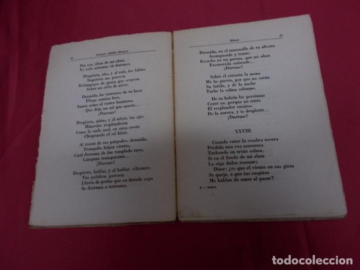 Libros: RIMAS. GUSTAVO ADOLFO B&Eacute;CQUER. BOSCH, CASA EDITORIAL. 1947. - Foto 4