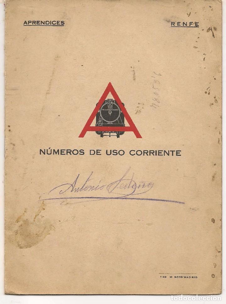 Libros: RENFE.  APENDICES. N&Uacute;MEROS DE USO CORRIENTE.  (P/C9) - Foto 1