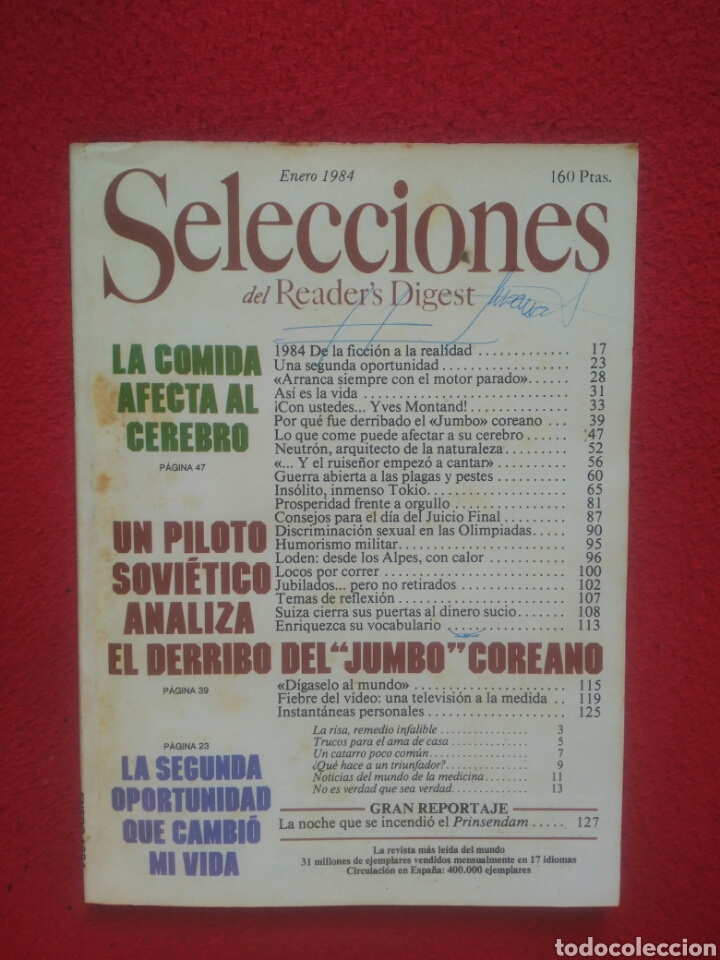 Libros: Selecciones del Readers Digest. 1984 Enero - Foto 1