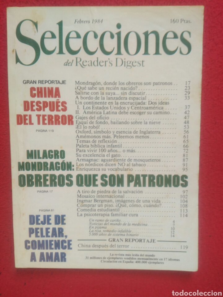 Libros: Selecciones del Readers Digest. 1984 Febrero - Foto 1