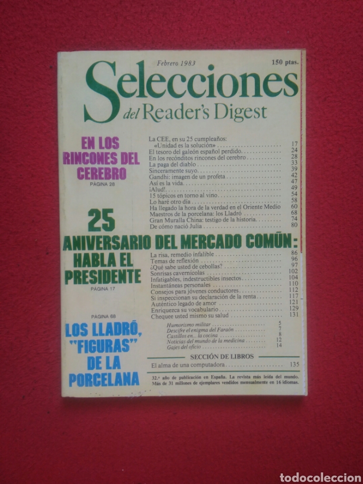 Libros: Selecciones del Readers Digest. 1983 Febrero - Foto 1