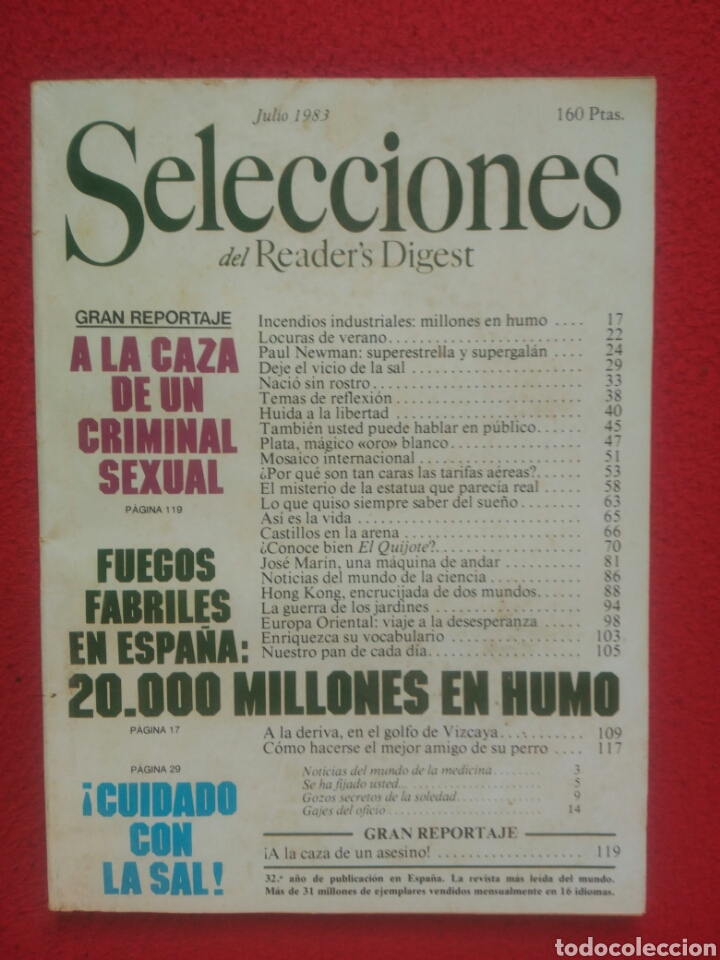 Libros: Selecciones del Readers Digest. 1983 Julio - Foto 1