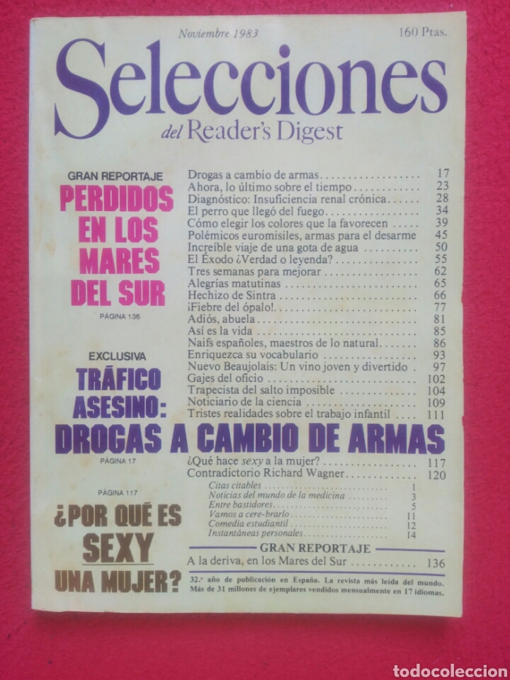 Libros: Selecciones del Readers Digest. 1983 Noviembre - Foto 1