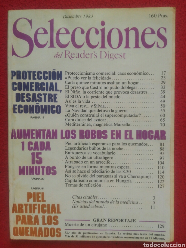 Libros: Selecciones del Readers Digest. 1983 Diciembre - Foto 1