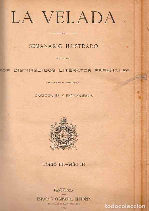 Libros: La Velada - NO CONSTA AUTOR - Foto 1