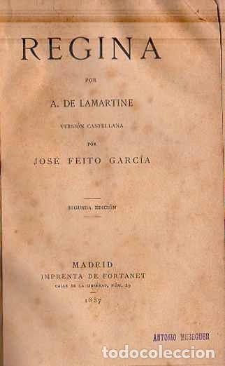 Libros: Regina - Lamartine, A. de - Foto 1
