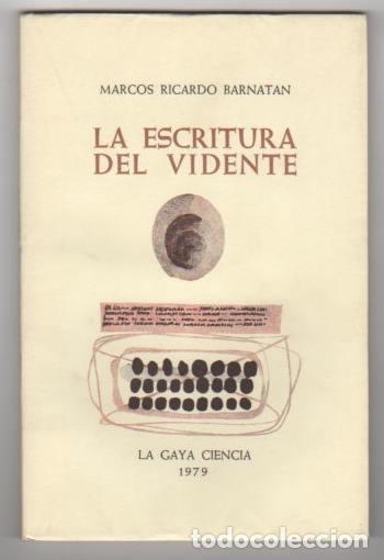 Libros: La escritura del vidente - Barnatan, Marcos Ricardo - Foto 1