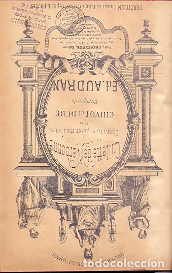 Libros: Gillette de Narbone. Op&eacute;ra-Comique en trois actes de Chivot et Duru - Audran, Ed. - Foto 1