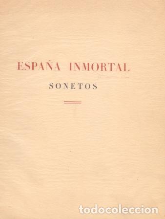 Libros: Espa&ntilde;a Inmortal. Sonetos - Larragoiti, A.S. - Foto 1