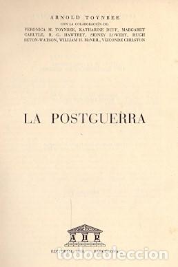 Libros: La Postguerra - Toinbee, Arnold - Foto 1