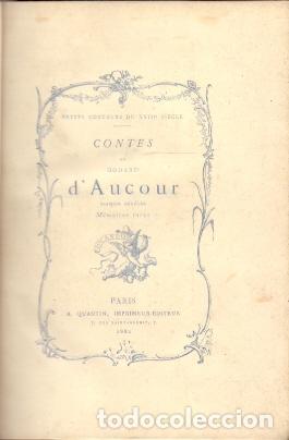 Libros: Contes - DAucour, Godard/Fermier G&eacute;n&eacute;ral - Foto 1