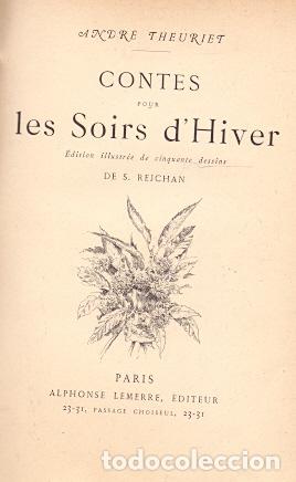 Libros: Contes pour les Soirs d Hiver - Theuriet, Andr&eacute; - Foto 1