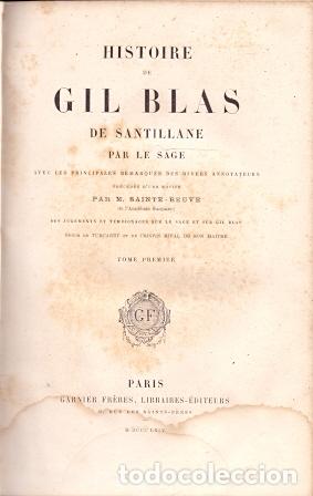 Libros: Histoire de Gil Blas de Santillane - Le Sage - Foto 1