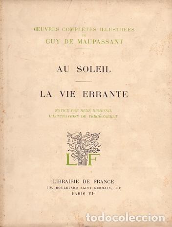 Libros: Au soleil la vie errante - Maupassant, Guy de - Foto 1