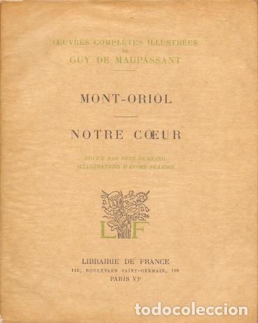 Libros: Mont-Oriol Notre Coeur - Maupassant, Guy de - Foto 1