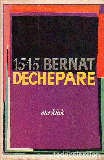 Libros: Olerkiak - Dechepare, Bernat - Foto 1