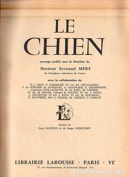 Libros: Le Chien - M&eacute;ry, Fernand/Publi&eacute;e sous la direction de... - Foto 1