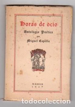 Libros: Horas de ocio - Capella, Miguel - Foto 1