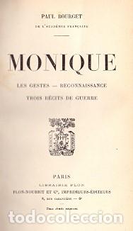 Libros: Monique - Bourget, Paul - Foto 1