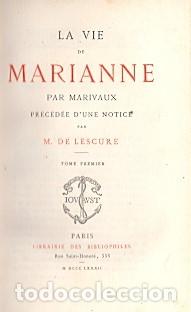 Libros: La Vie de Marianne (3 Vols) - Marivaux - Foto 1