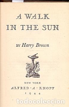 Libros: A Walk in the Sun - Brown, Harry - Foto 1