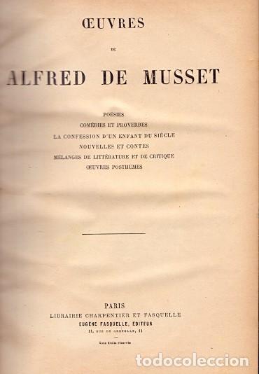Libros: Oeuvres de ... - Musset, Alfred de - Foto 1