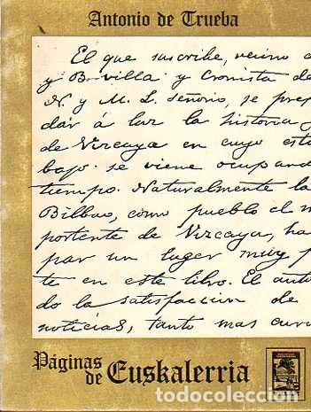 Libros: P&aacute;ginas de Euskalerria - Trueba, Antonio de - Foto 1