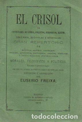 Libros: El Crisol. - Freixa, Eusebio - Foto 1