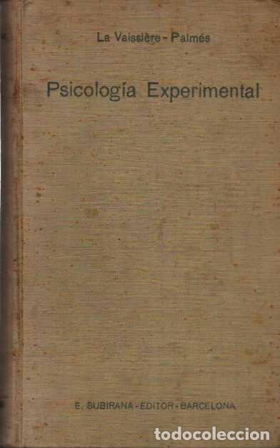 Libros: Psicolog&iacute;a Experimental - Vaissi&egrave;re, Julio de la/S.J. - Foto 1