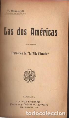 Libros: Las Dos Am&eacute;ricas - Roosevelt, Teodoro (Theodore) - Foto 1