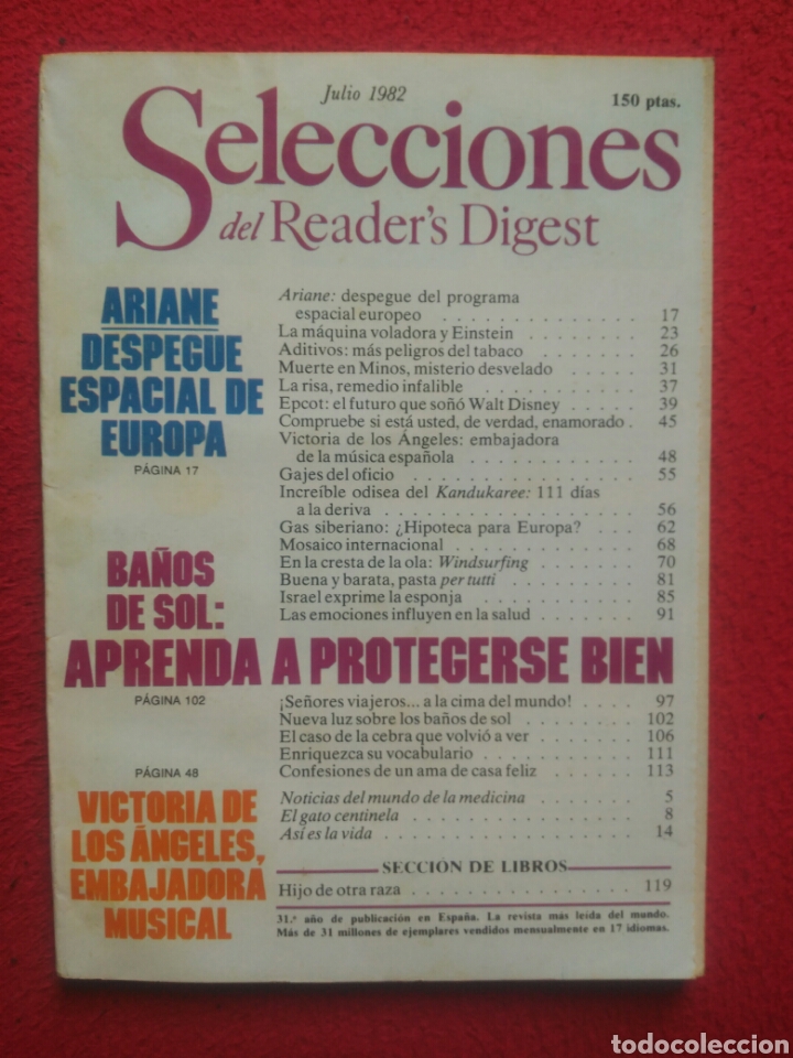 Libros: Selecciones del Readers Digest. 1982 Julio - Foto 1