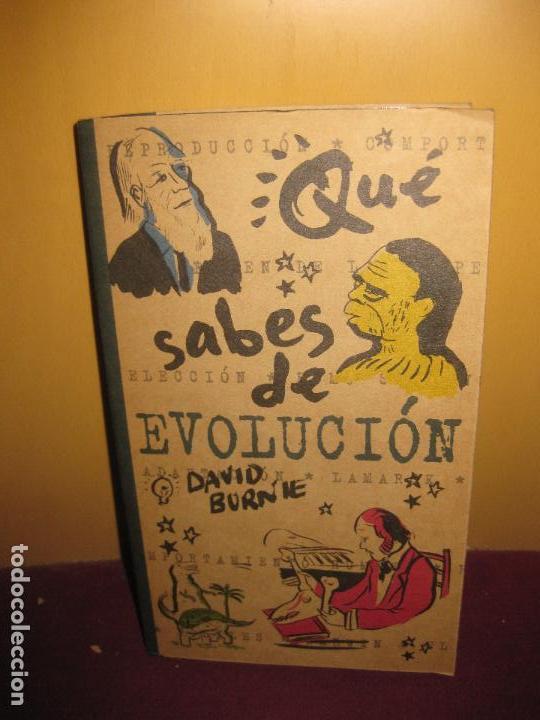 Libros: QUE SABES DE EVOLUCION. DAVID BURNNE. EDICIONES B, 1&ordf; EDICION. 2000 - Foto 1