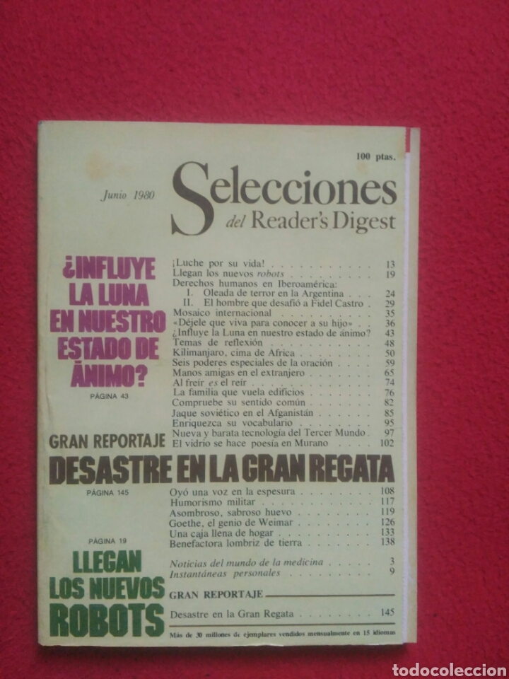 Libros: Selecciones del Readers Digest. 1980 Junio - Foto 1