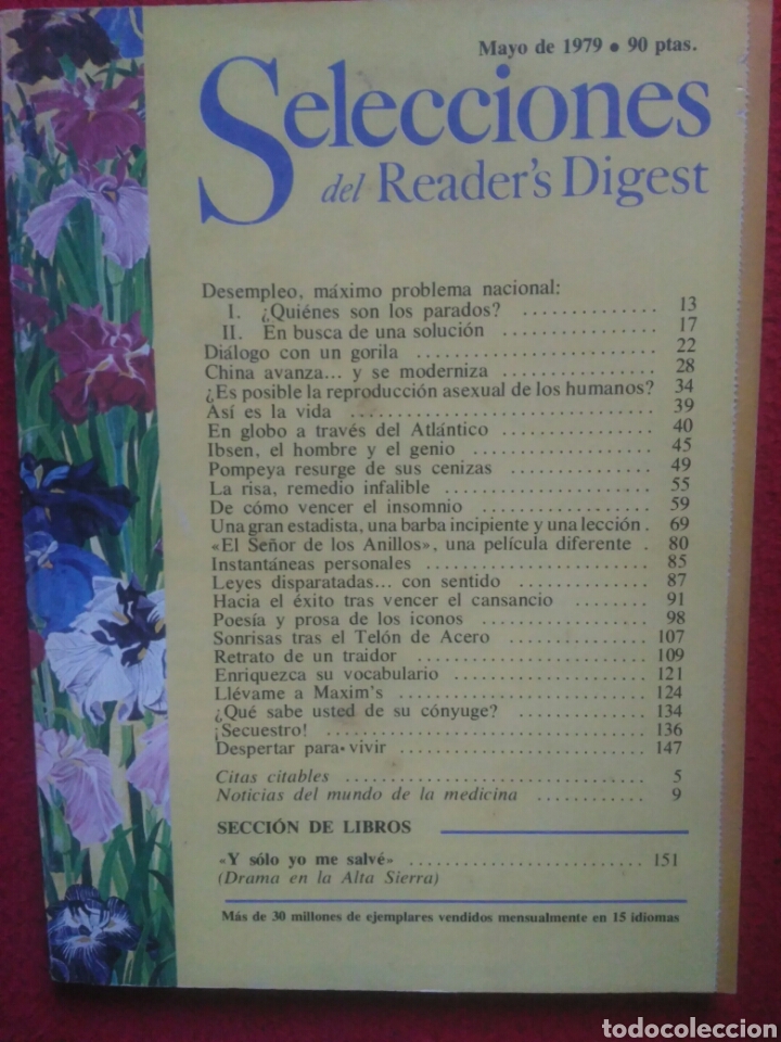 Libros: Selecciones del Readers Digest. 1979 Mayo - Foto 1