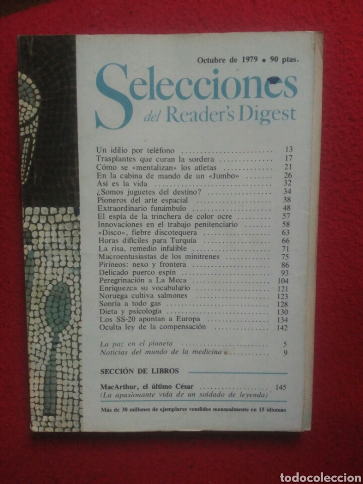 Libros: Selecciones del Readers Digest. 1979 Octubre - Foto 1