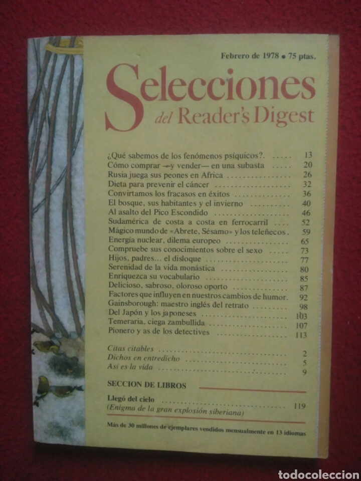 Libros: Selecciones del Readers Digest. 1978 Febrero - Foto 1