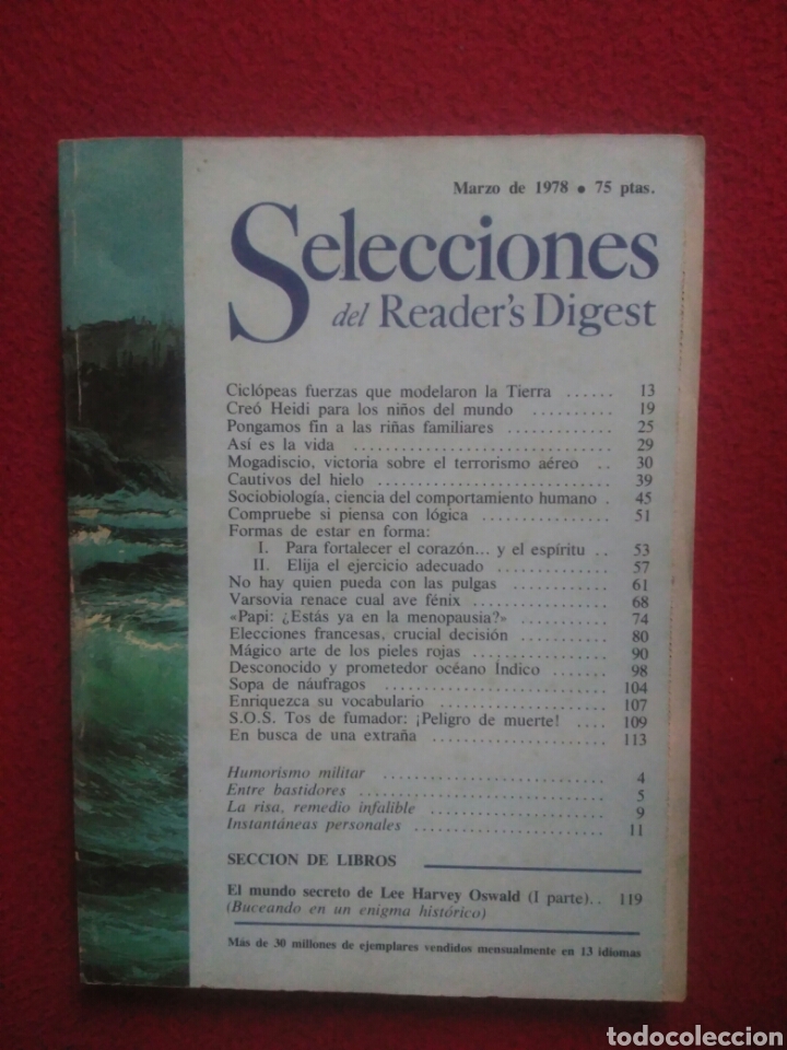 Libros: Selecciones del Readers Digest. 1978 Marzo - Foto 1