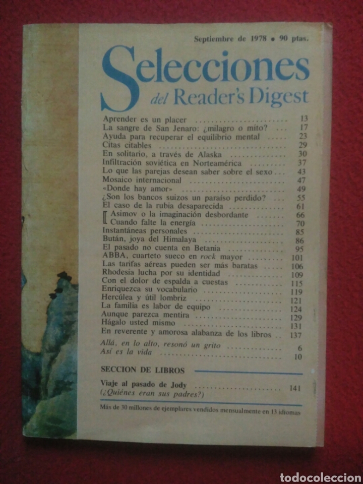 Libros: Selecciones del Readers Digest. 1978 Septiembre - Foto 1