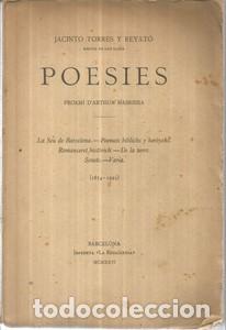 Libros: Poesies. Proemi d&acute;Arthur Masriera - TORRES Y REYATO, JACINTO - Foto 1
