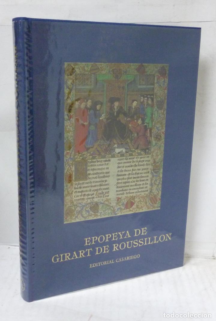 Livros em segunda m&atilde;o: EPOPEYA DE GIRART DE ROUSSILLON. Con 53 miniaturas, 32 de ellas a todo color, m&aacute;s oro, del Codex 254