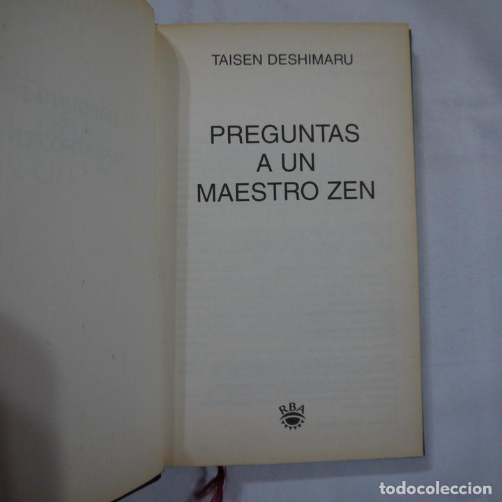 Libros: PREGUNTAS A UN MAESTRO ZEN - TAISEN DESHIMARU - RBA - 2002 - Foto 1