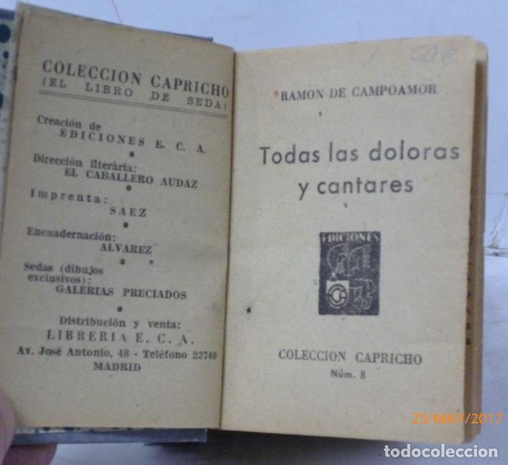 Libros: TODAS LAS DOLORAS Y CANTARES - Campoamor, Ramon de - Foto 2