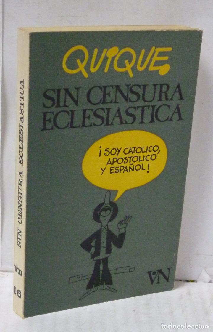 Libros: SIN CENSURA ECLESIASTICA - Quique - Foto 1