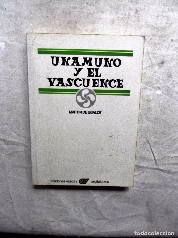 Libros: UNAMUNO Y EL VASCUENCE DE MARTIN DE UGALDE - Foto 1