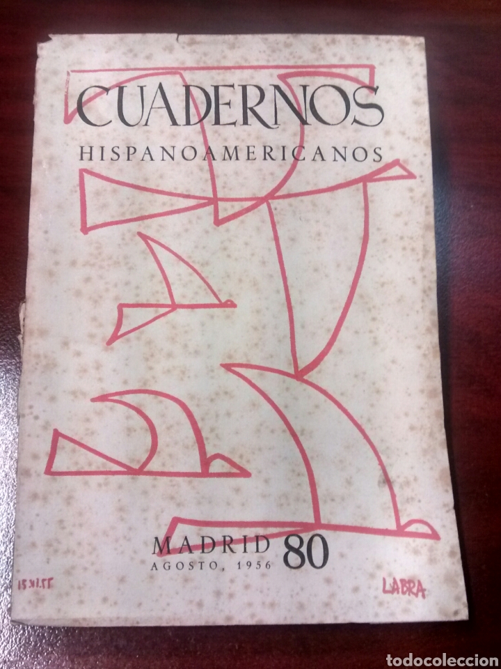 Libros: Cuadernos Hispanoamericanos - Agosto 1956 - N&uacute;mero 80 - Foto 1