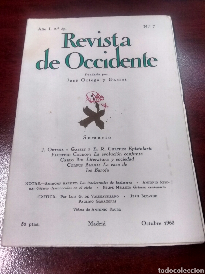 Libros: Revista de Occidente - Octubre 1963 - N&uacute;mero 7 - Foto 1