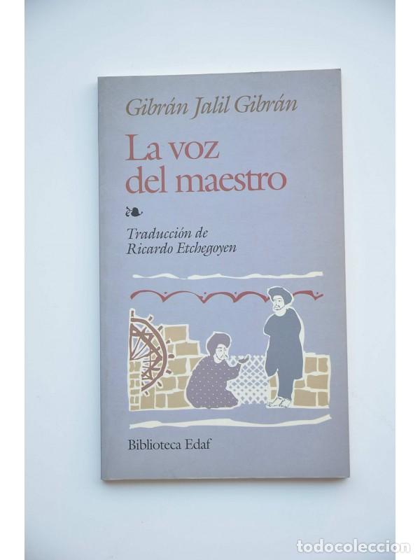 Libros: La voz del maestro - GIBR&Aacute;N, Jalil Gibr&aacute;n - Foto 1
