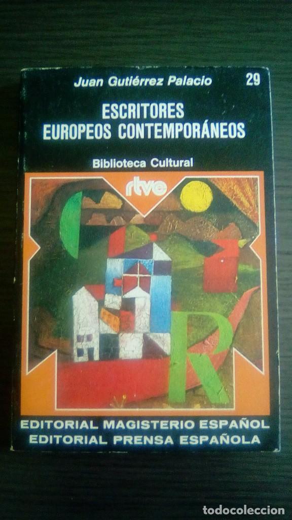 Libros: ESCRITORES EUROPEOS CONTEMPOR&Aacute;NEOS
